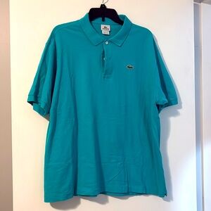 Men’s Lacoste polo.